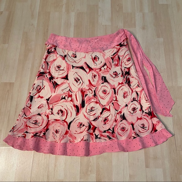 kenzie Dresses & Skirts - Kenzie silk pink floral skirt in size 4